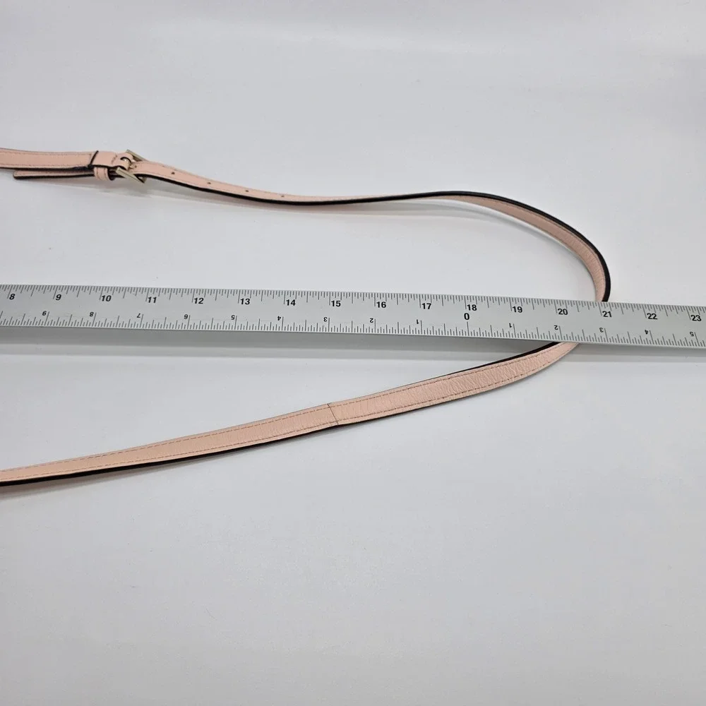 Kate‎ Spade Crossbody Bag Pink White Leather Pebbled Envelope Walter Place Nikki